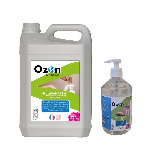 Savons liquides Gel lavant 3en1 OZON ecocert