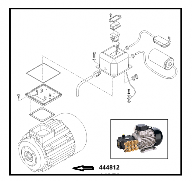 Pompes et moteurs Moteur pompe 230 volts 3 kw NHP 1003K