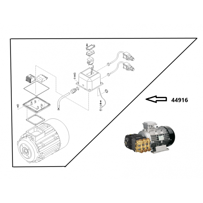 Pompes et moteurs Moteur pompe 400 volts 7.4 kw NHP 1007 S / 1008 S